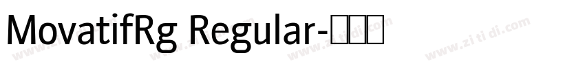 MovatifRg Regular字体转换